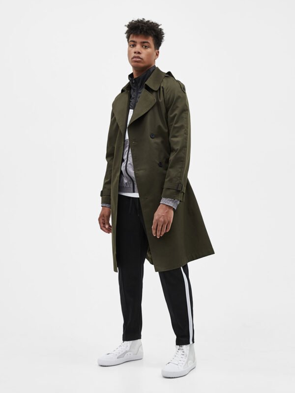 Trench-style coat